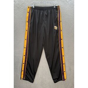 Vintage Minnesota Vikings Track Pants Adult 2XL XXL Purple Tear Away NFL Y2K